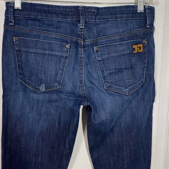 Joe's Jeans Cigarette Slim Straight Leg Mid Rise Jeans Dark Wash Size 29 - Picture 4 of 11
